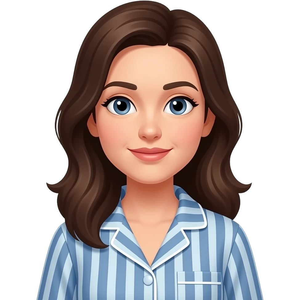 woman in pajamas emoji