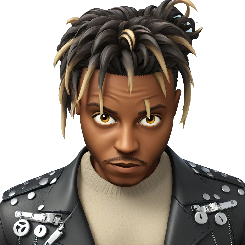 dark-skinned boy in leather jacket emoji