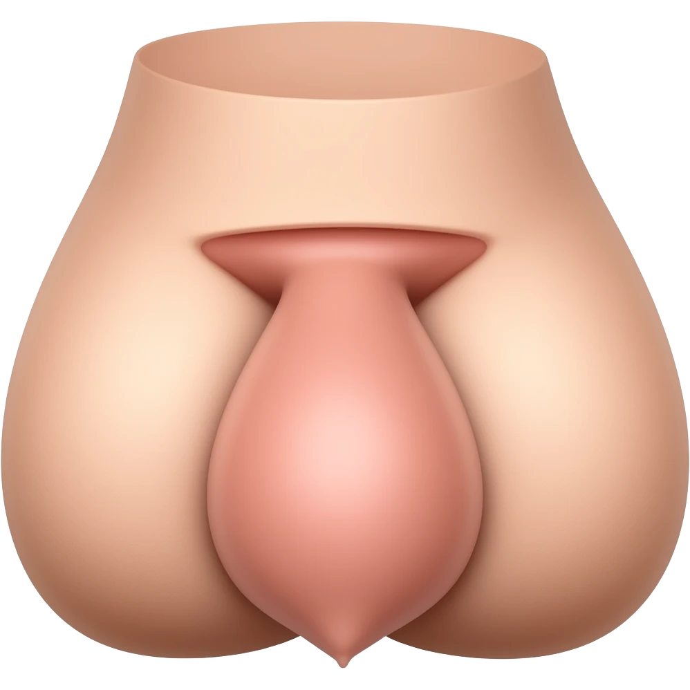 Penis and scrotum emoji