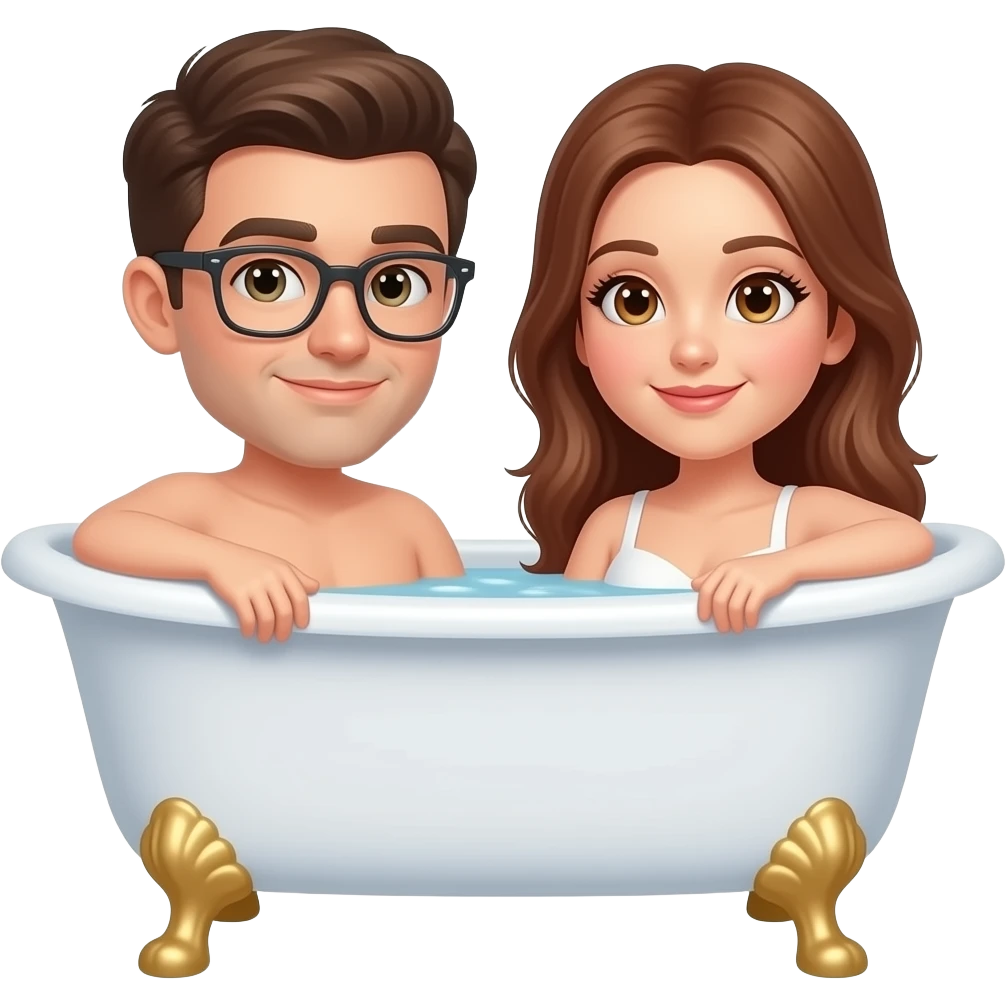Couple bath emoji