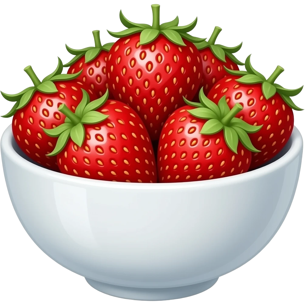strawberrys in a bowl emoji