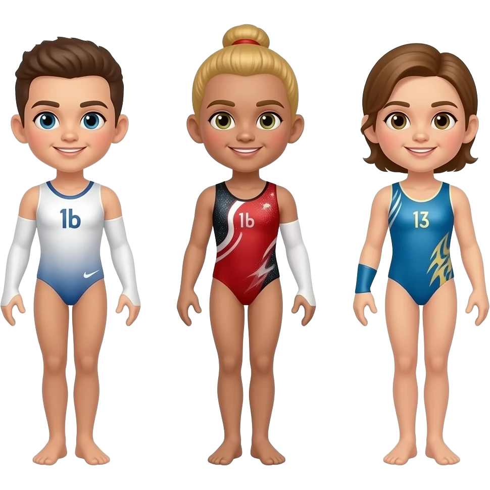 Popular gymnasts emoji