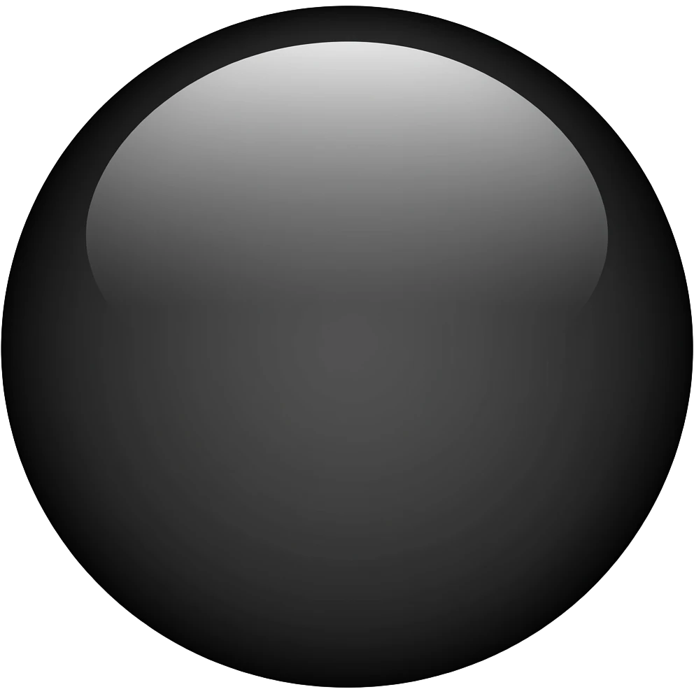 Black circle emoji