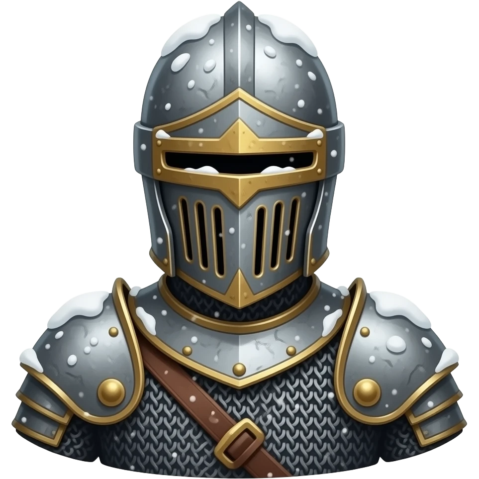 Giuseppe Arcimboldo twigs medieval Winter snow Knight emoji