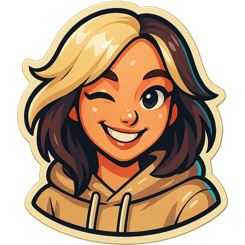 Make the character's skin pale and the sticker lighter, remove the yellowish tint, keep the classic Telegram sticker style with clean outlines, bright but light colors, and no background. emoji
