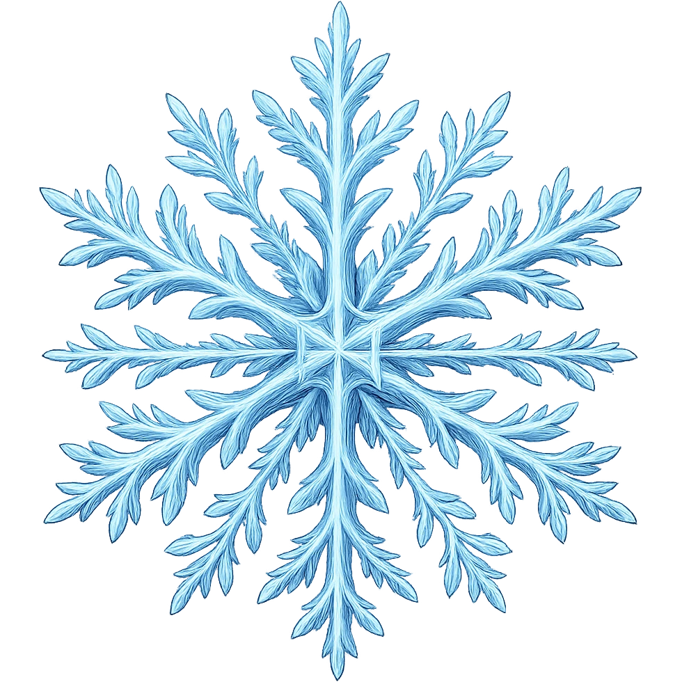snowflake, digital illustration emoji