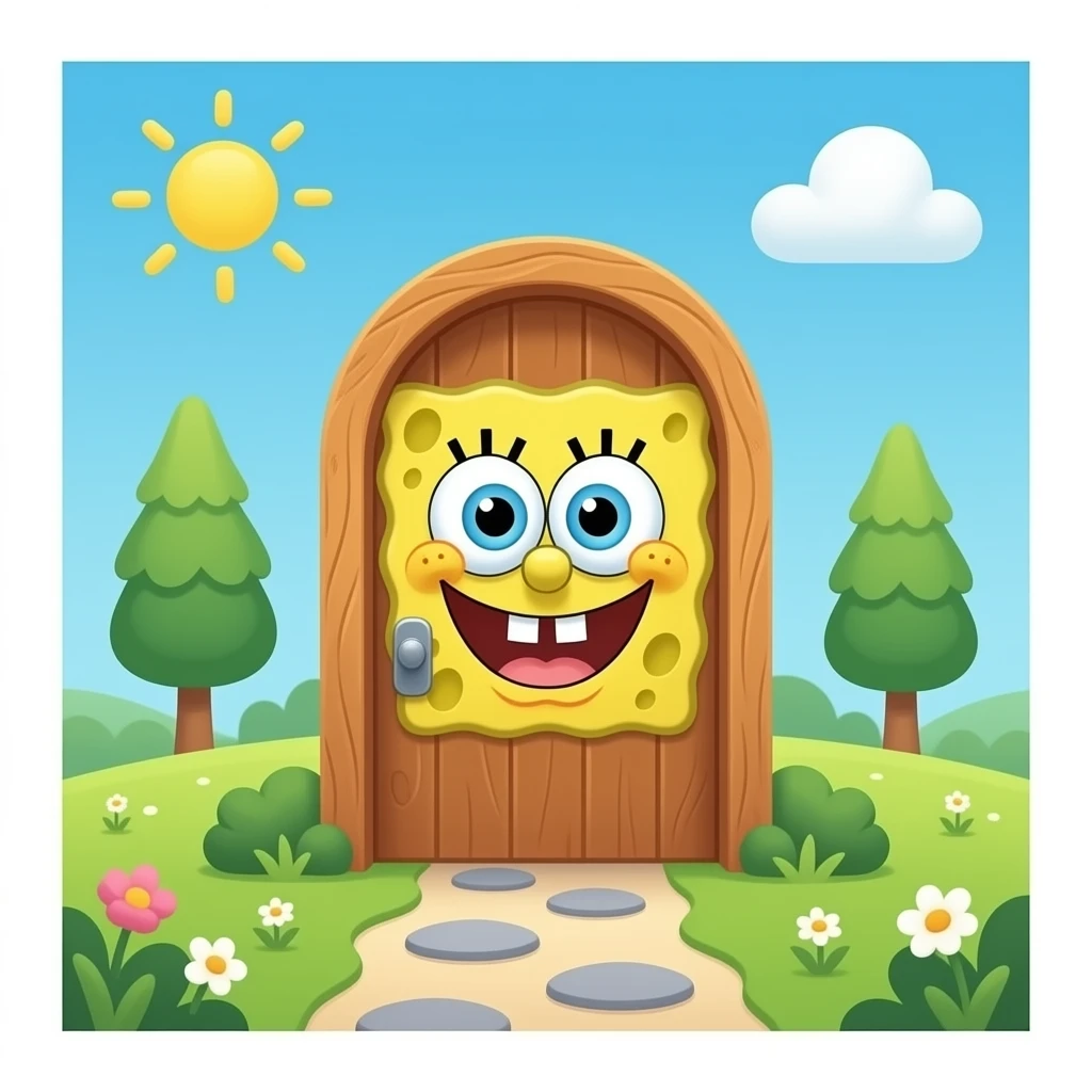 pintu rumah Spongebob emoji