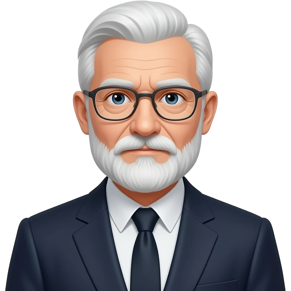 Azme ha un señor mayor con un trage emoji