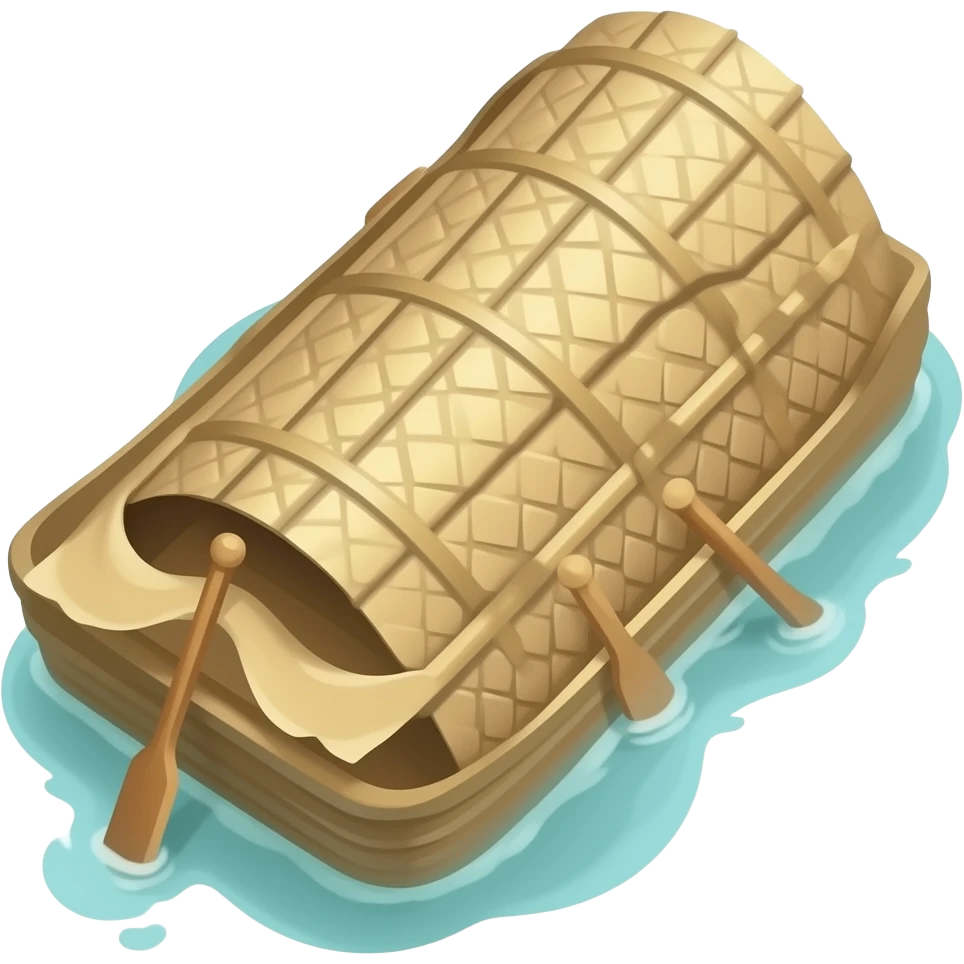 Raft boat emoji 3d png emoji