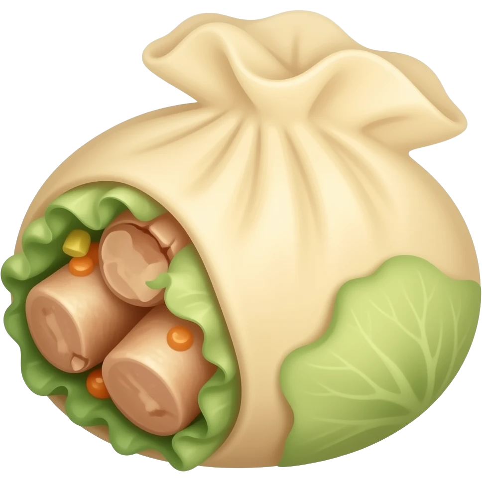 Bossam (Korean Boiled-Pork Wraps) emoji