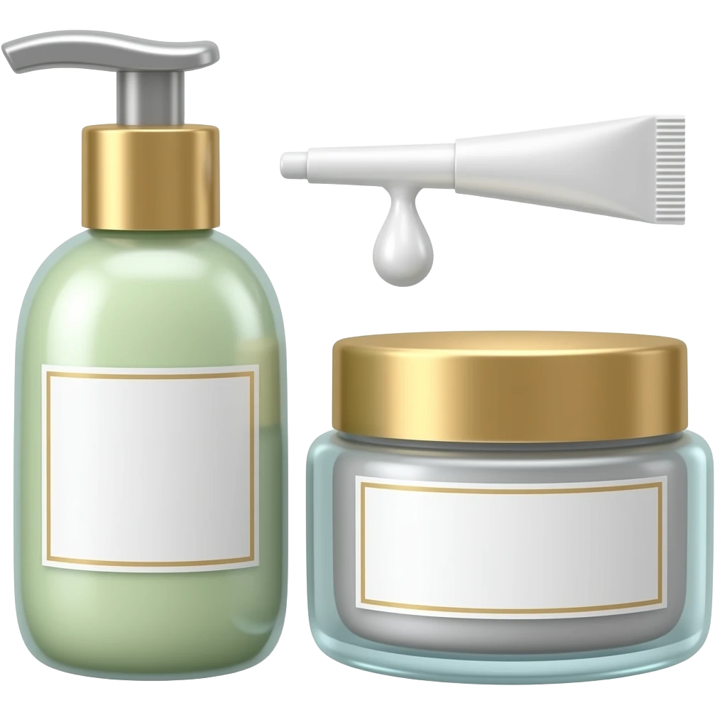 quero com produtos de skincare emoji