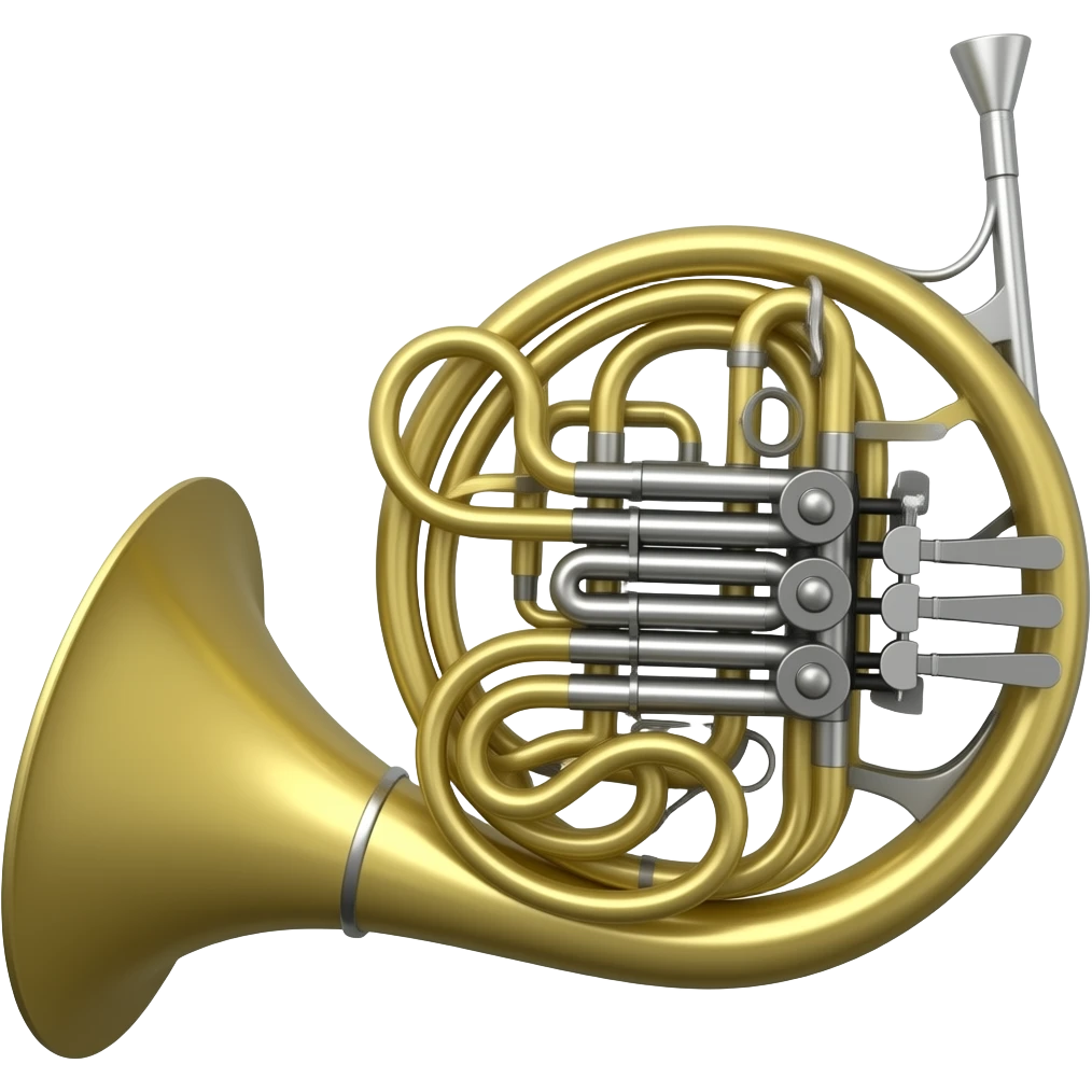French horn emoji