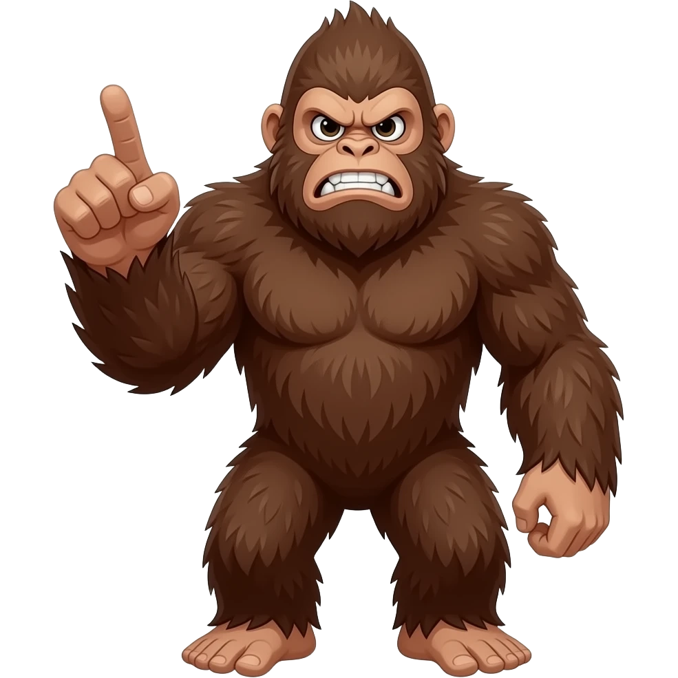 Bigfoot fuck you emoji