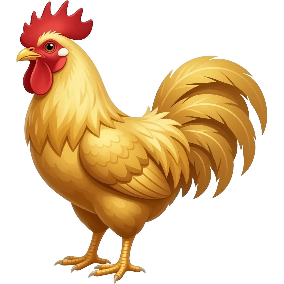 Gallo dorado emoji