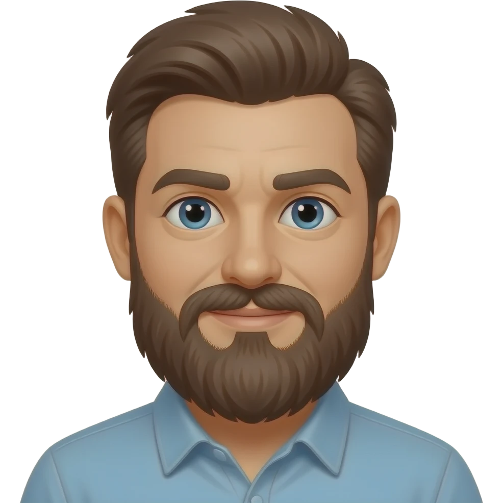 bearded man emoji
