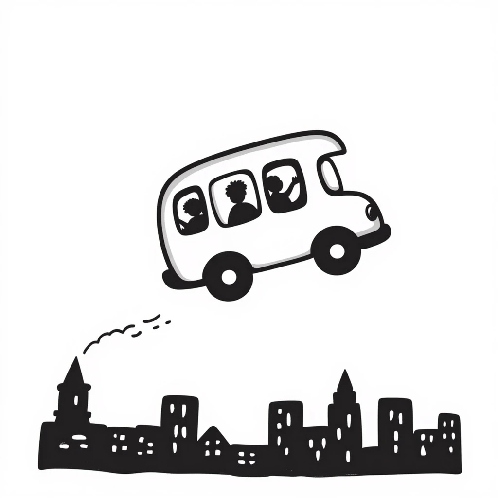floating bus emoji