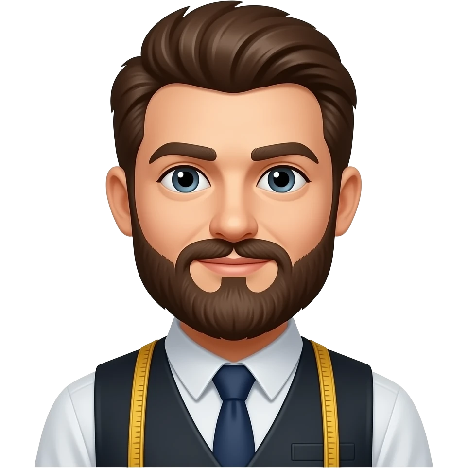 persona de confección sin barba emoji