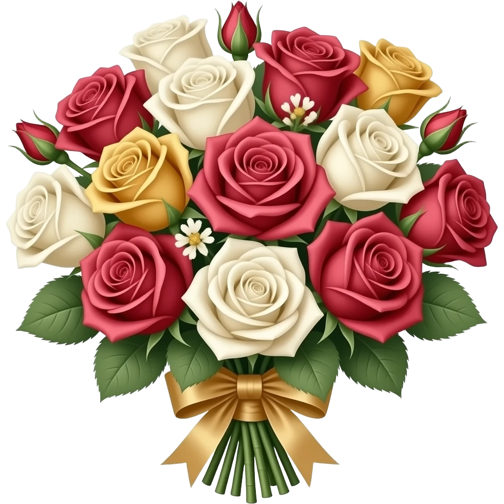 Reddish-pinkish and gold and white romantic vintage aesthetic emoji