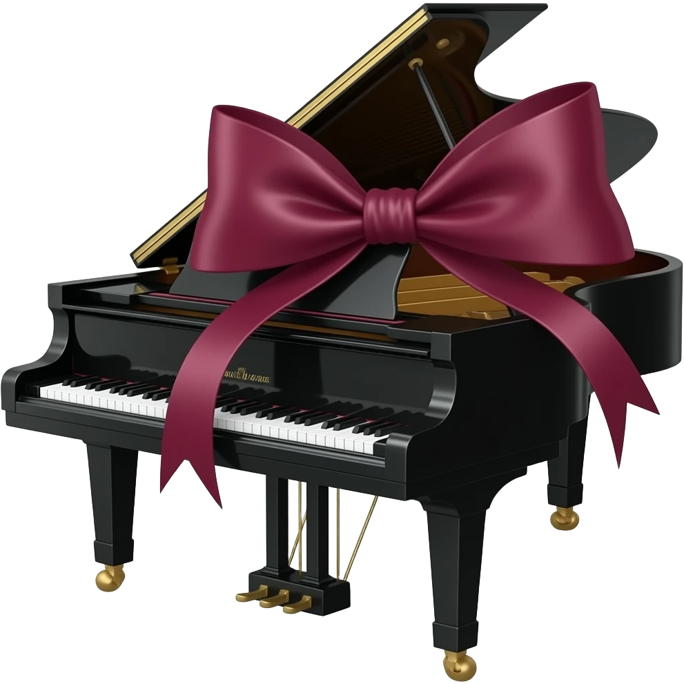 Piano Visual kei bow emoji