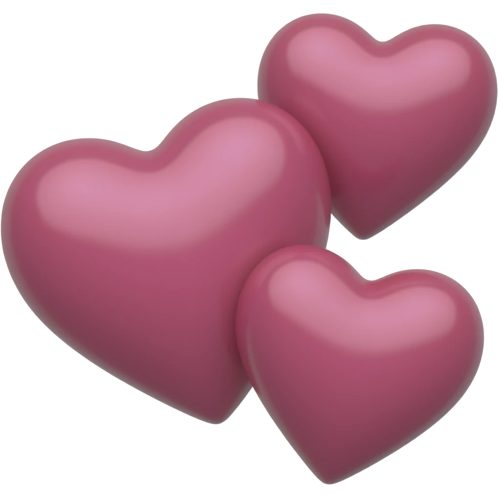 DARK PINKK HEARTS emoji