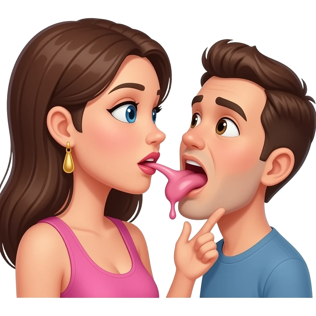 woman’s  vagina squirtingt in guys mouth emoji