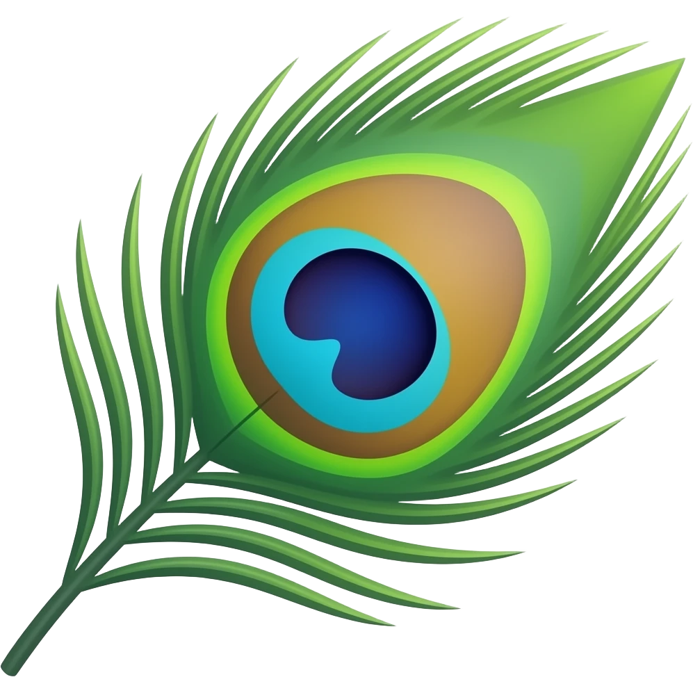 Peacock wing emoji