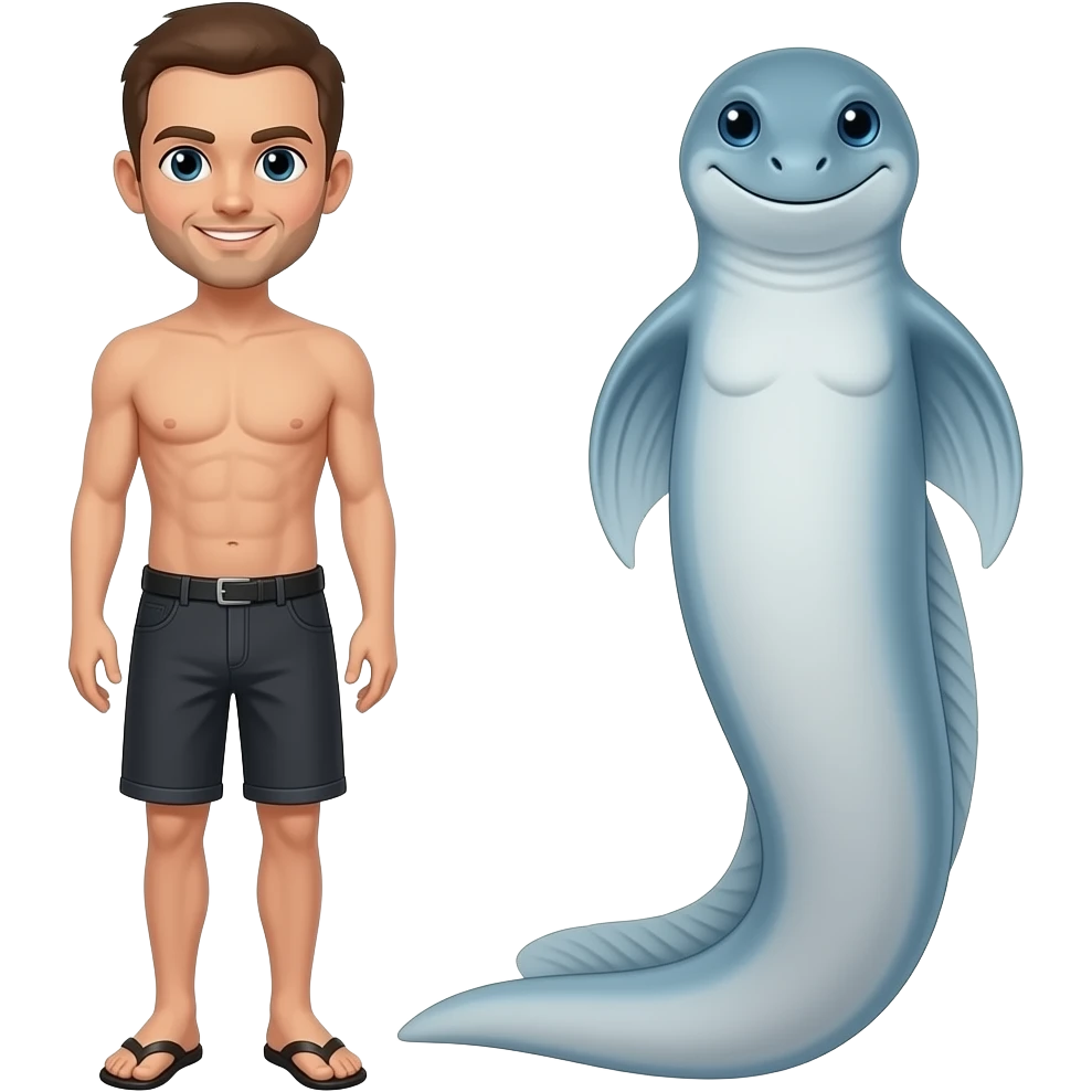 Male female nonbinary eel emoji