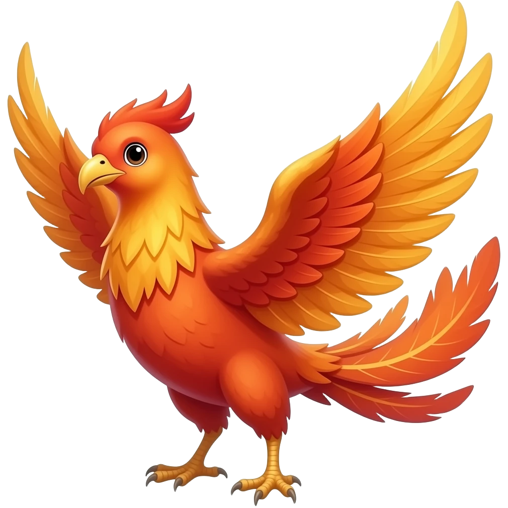 Птица Феникс emoji