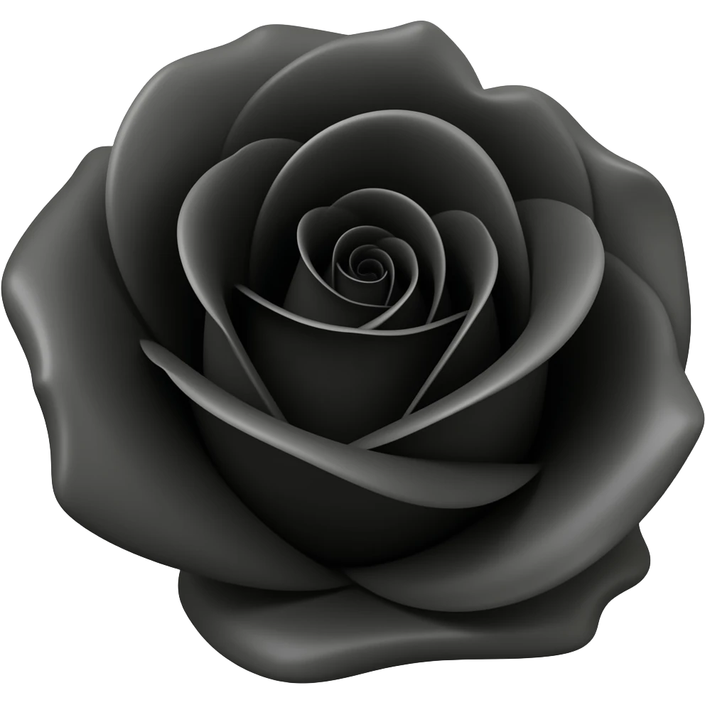 Faça um emojis de rosa negra emoji