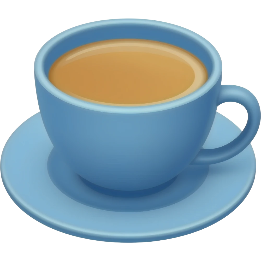 Té  de colorazul emoji