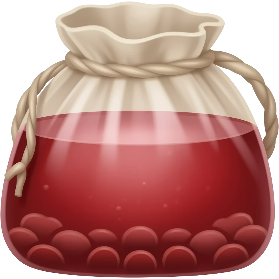 Bolson rojo vino emoji