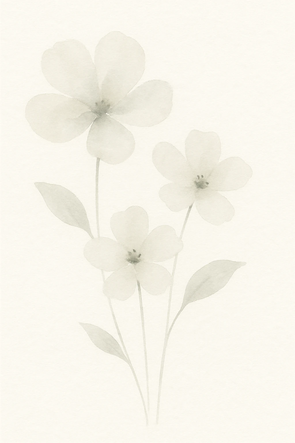 white flowers emoji