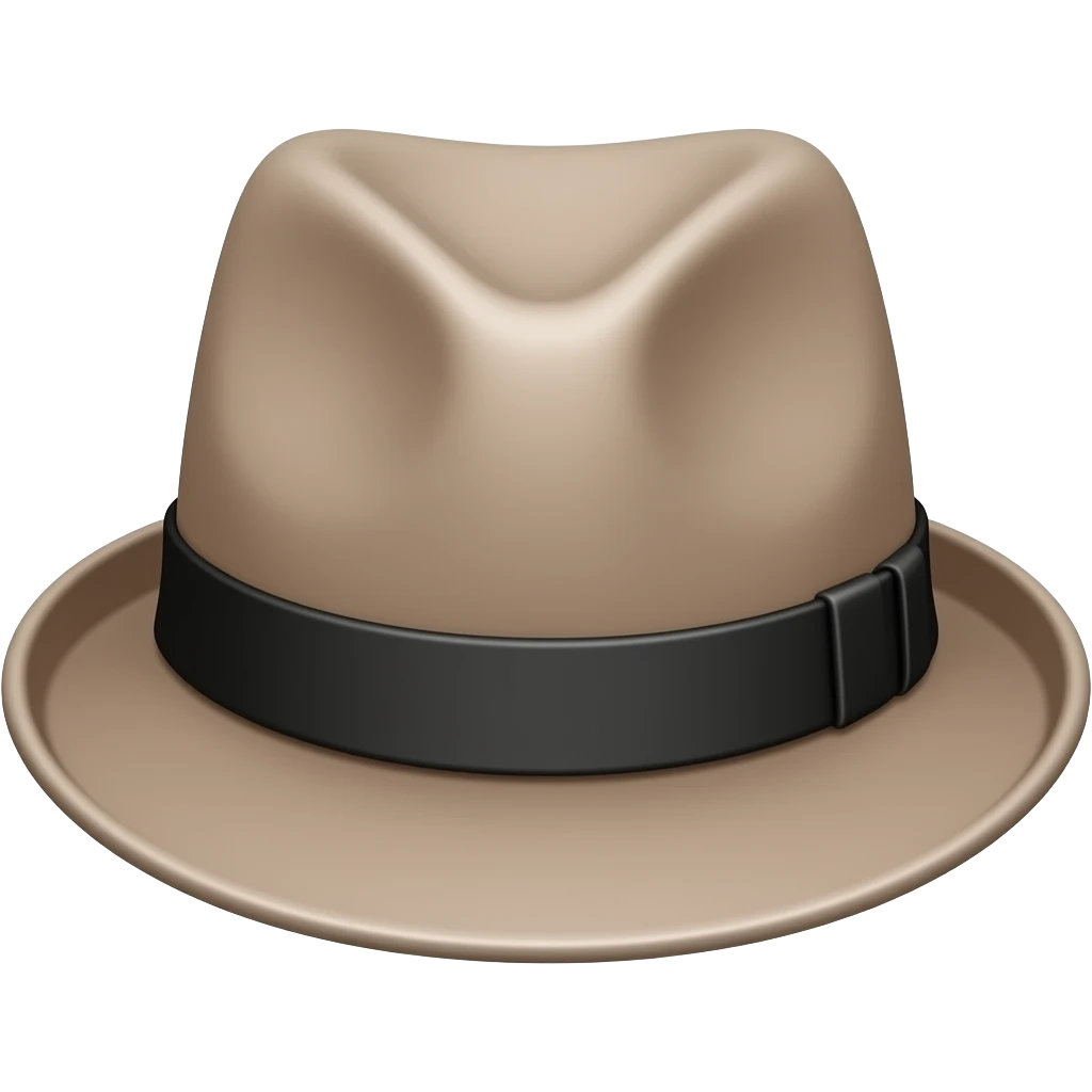 pork pie hat emoji
