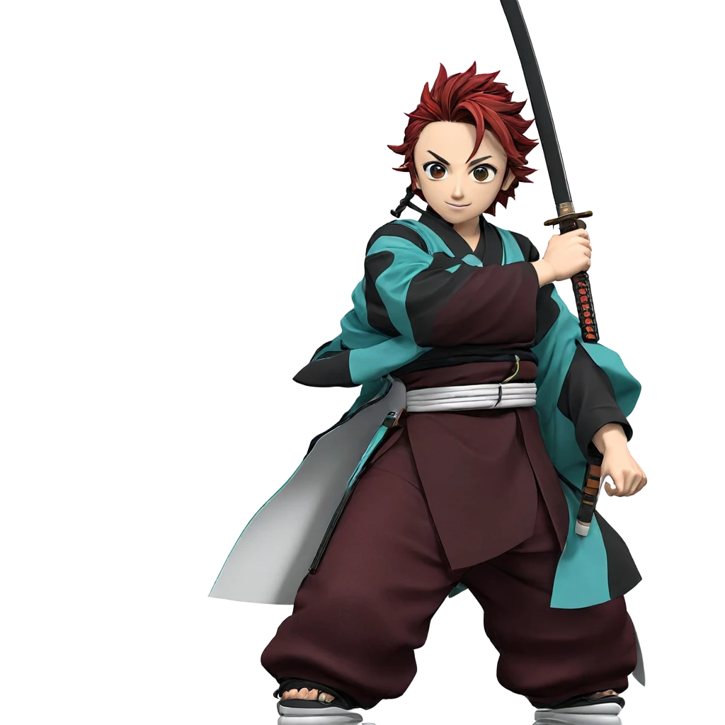 kamado tanjirou with katana emoji