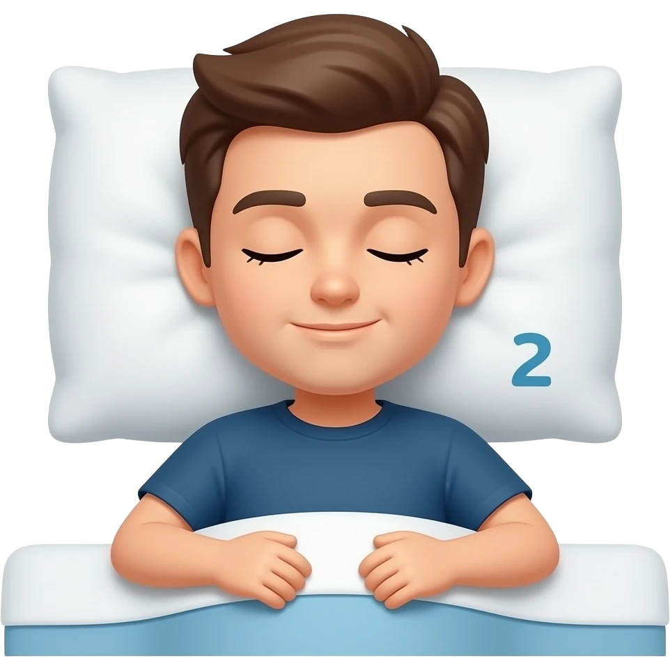 persona durmiendo cama emoji