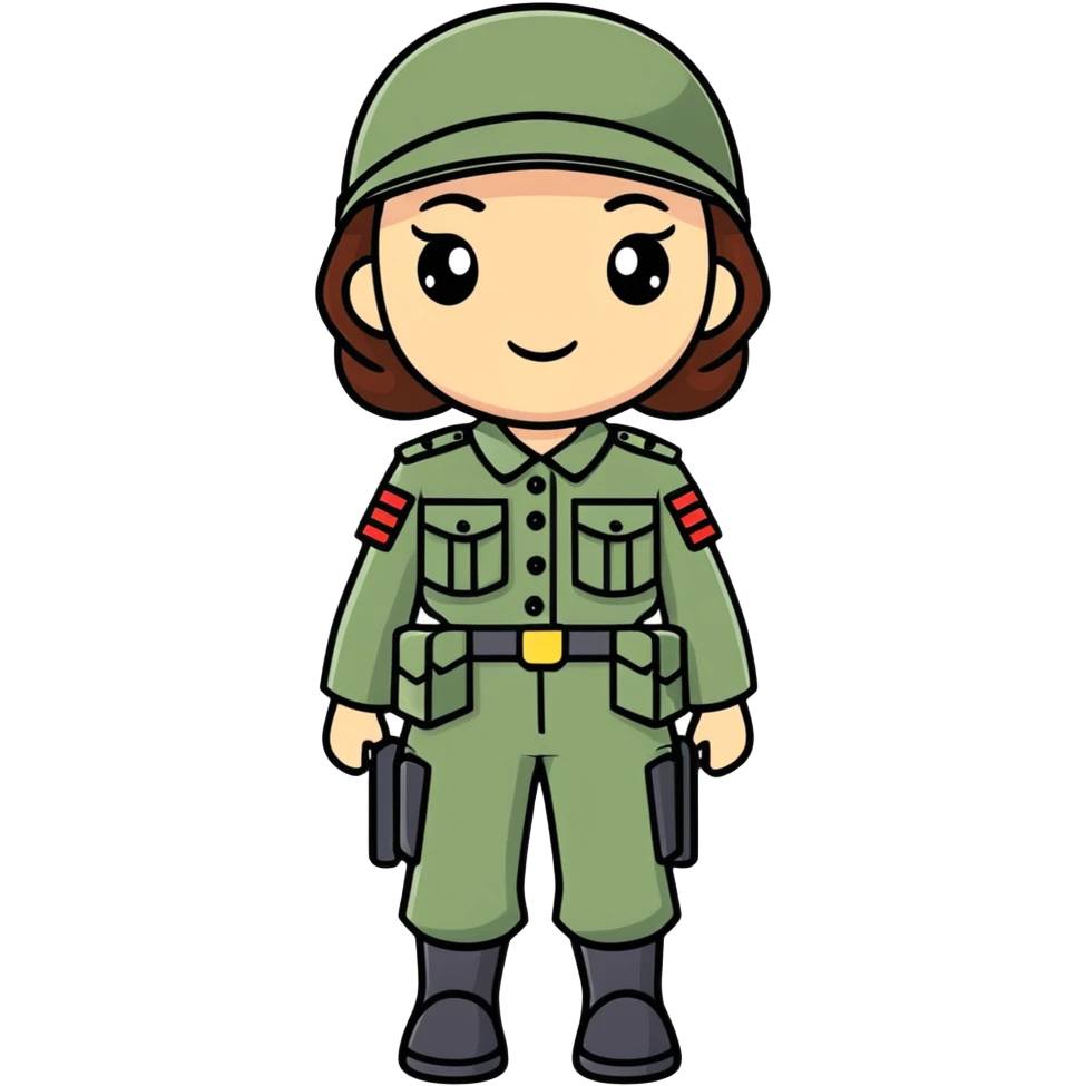 Army woman  emoji
