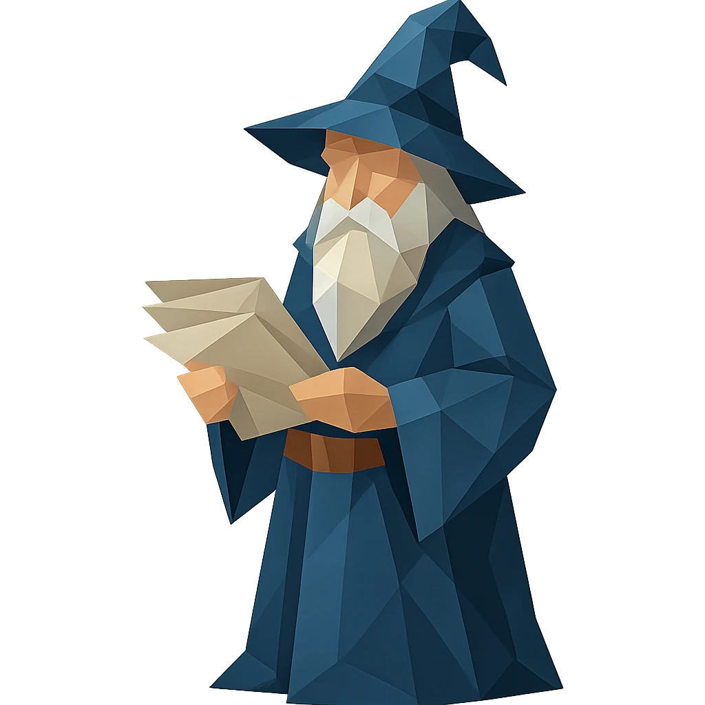 wizard holding documents emoji