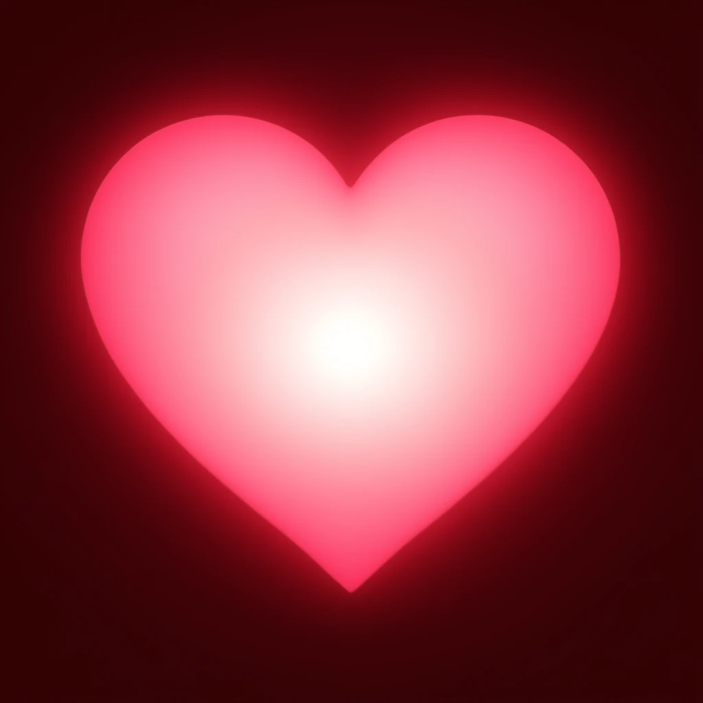 heart with a soft glow emoji