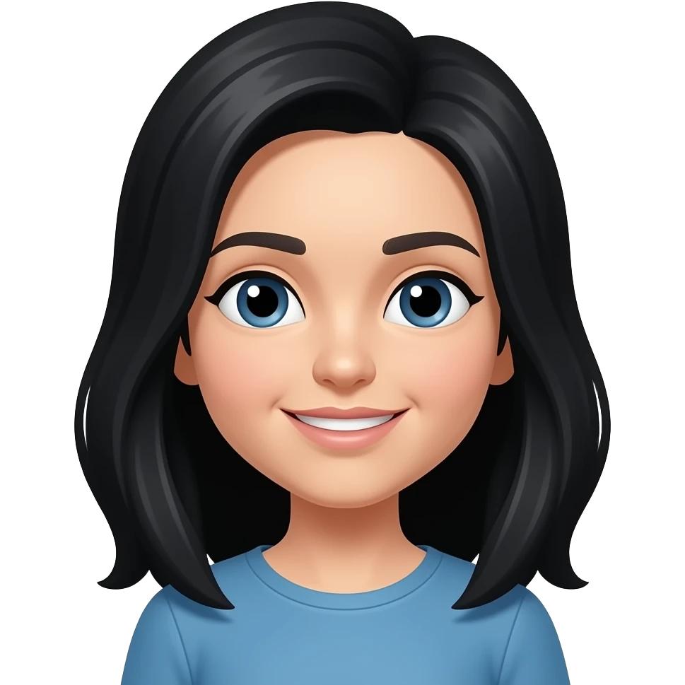 Change to black hair emoji