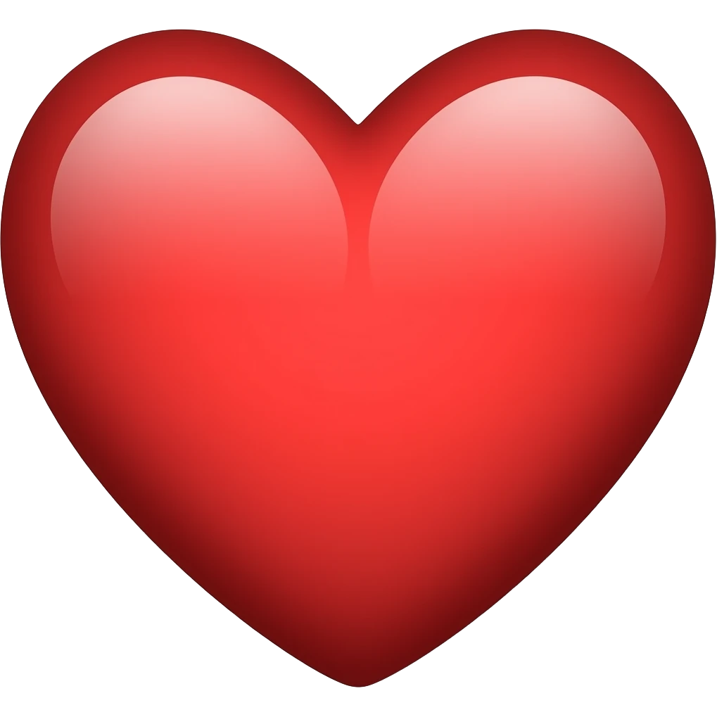 corazón rojo intenso emoji