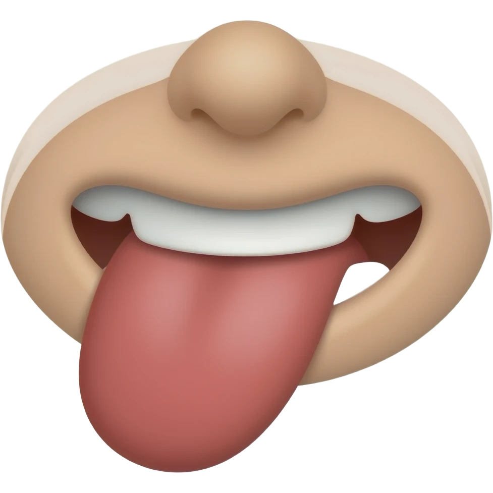 Sucking penis emoji