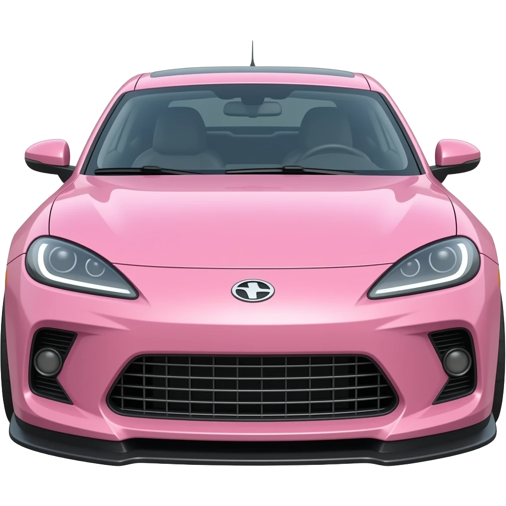 Lite Pink storm chaesr car emoji