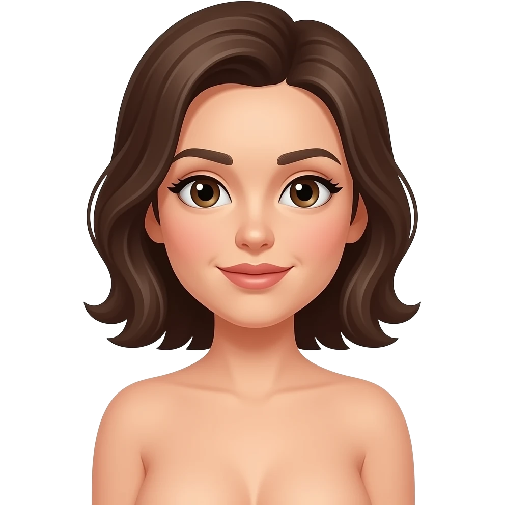Mujer desnuda masturbándose emoji