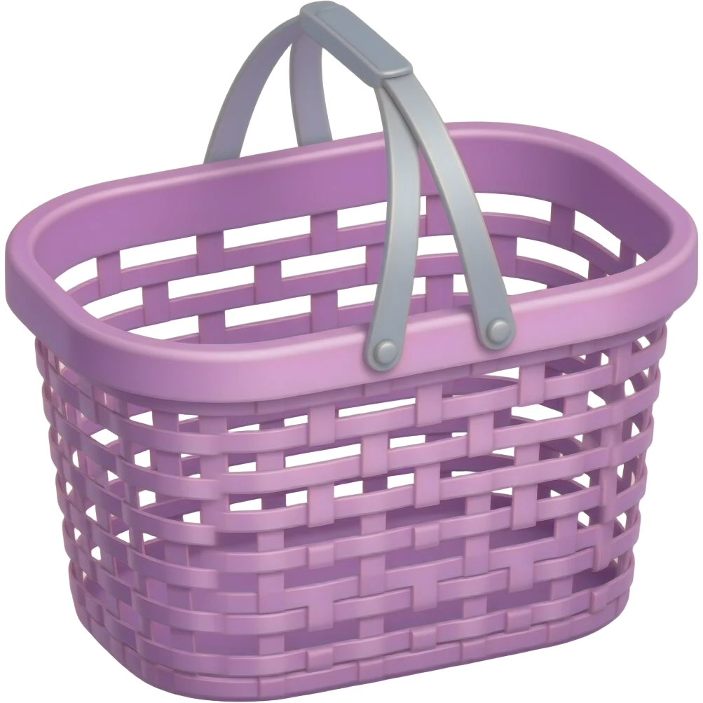 purple pink laundry basket inspired by Barbie colour palette emoji
