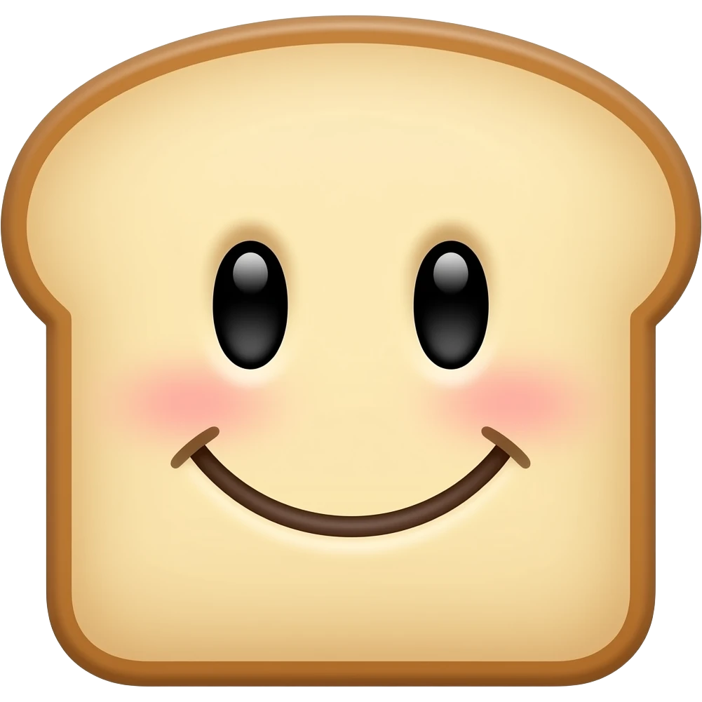 happy bread person emoji