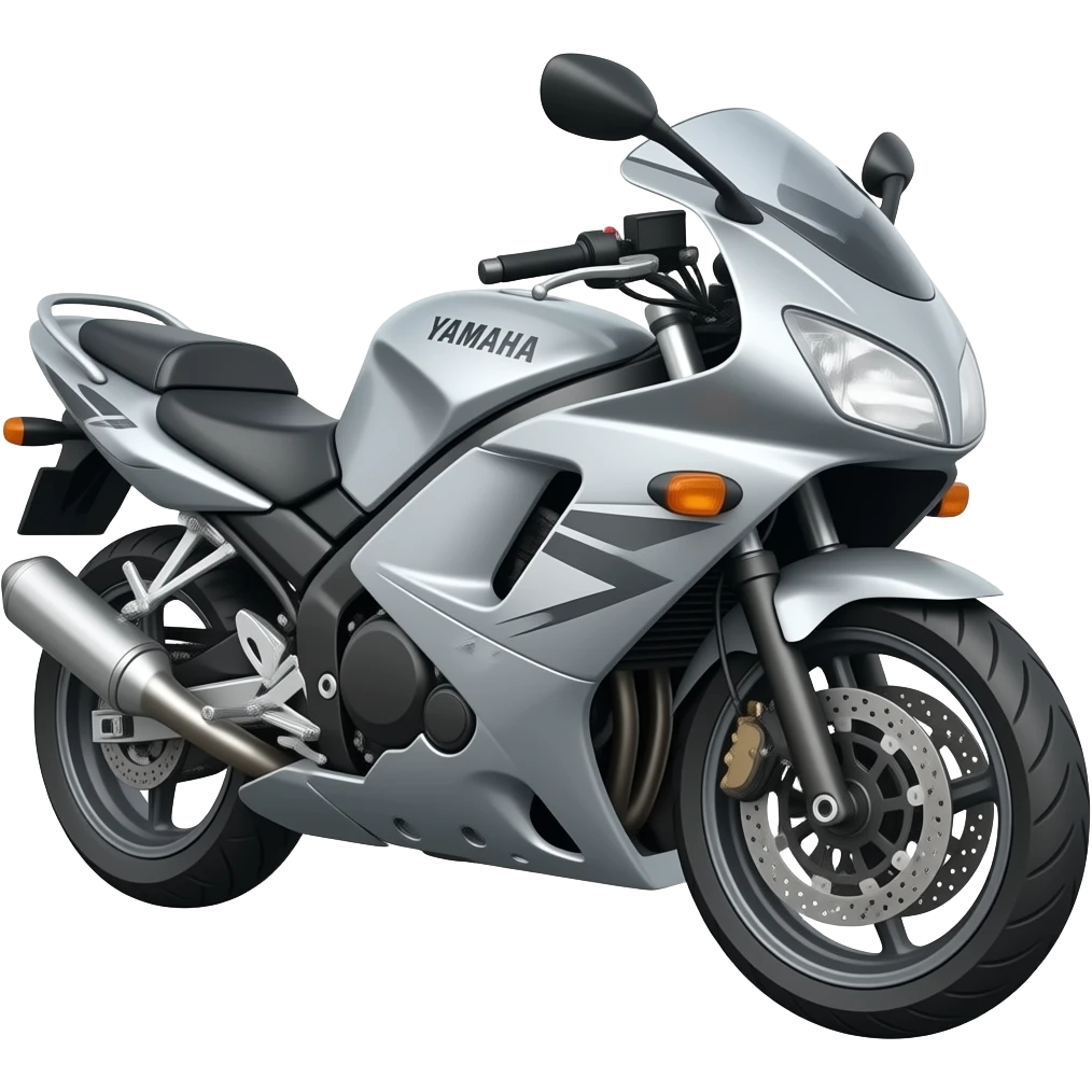 Мотоцикл yamaha fzs 600 весь серый emoji