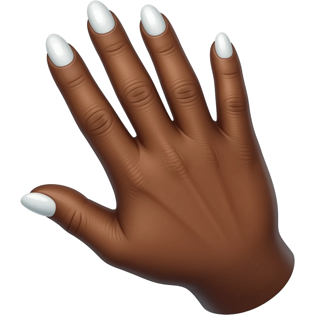 luxury manicure black skin emoji