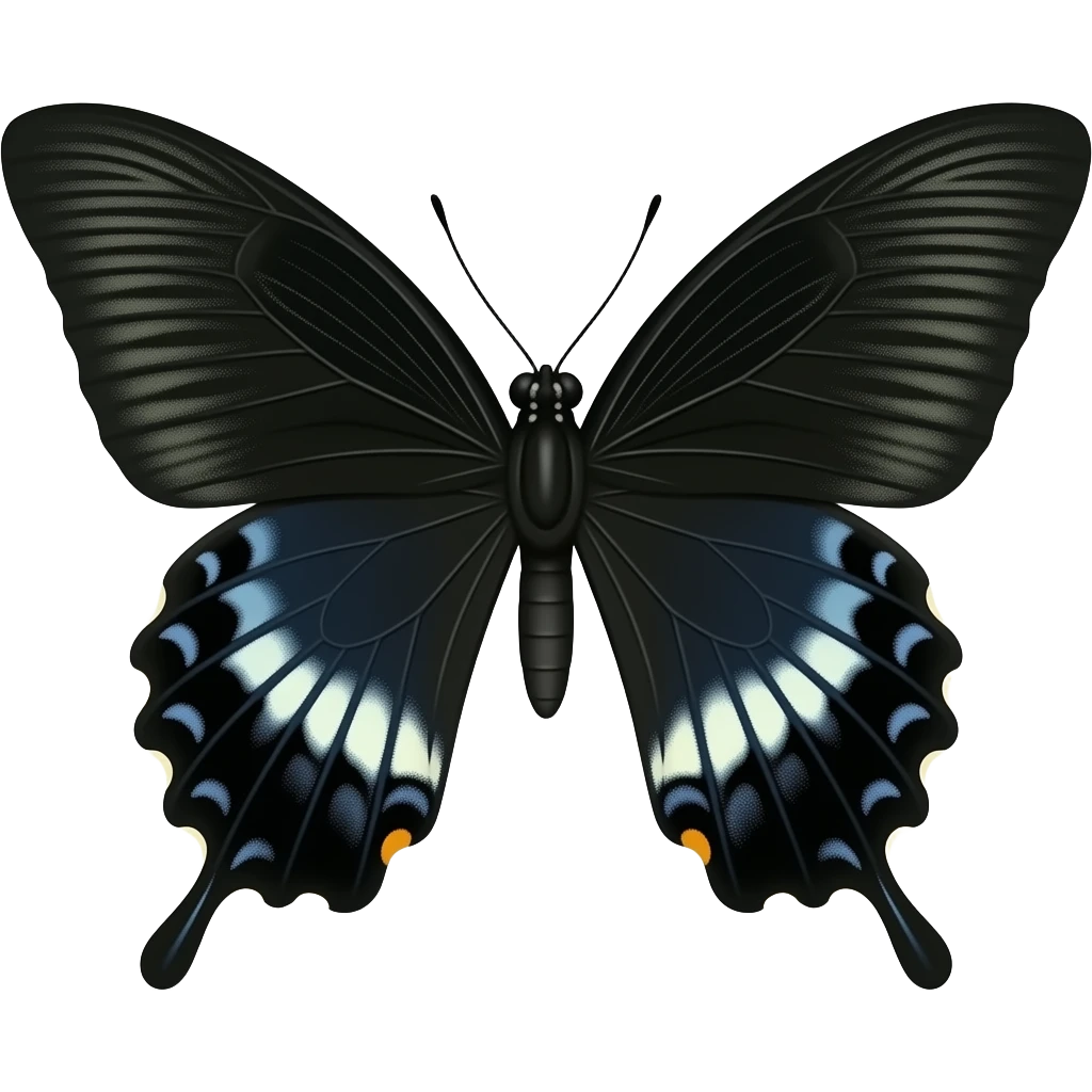 Noeu papillon noir emoji