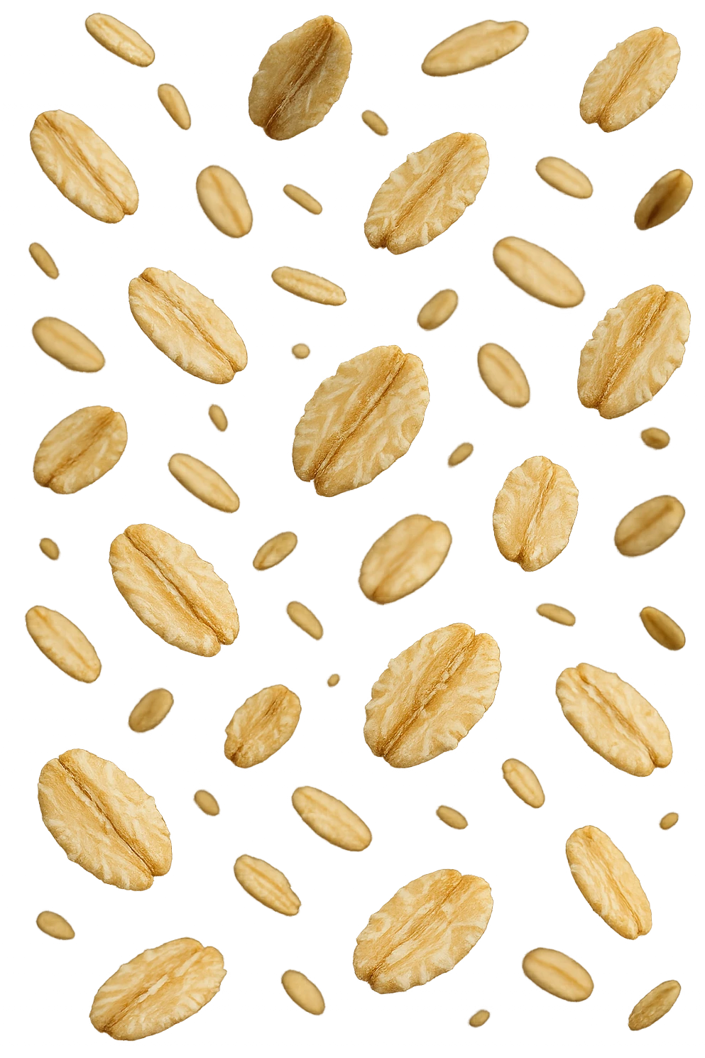 fiocchi di avena fluttuano in aria, iperrealistici 4k emoji