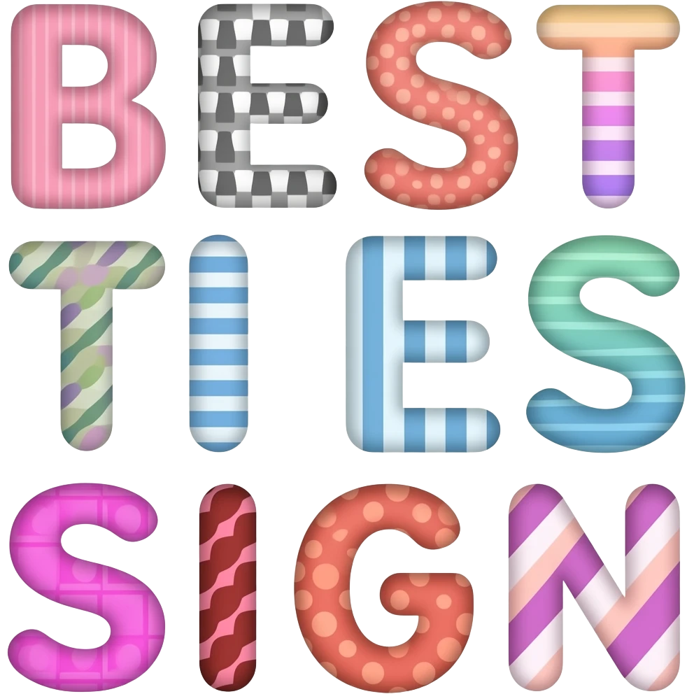 BESTIES SIGN  VERTICAL LETTERS emoji